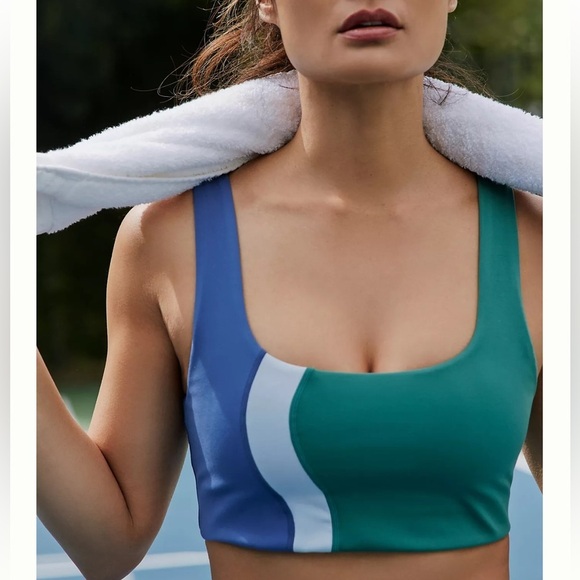 L*Space | Sporty Make Waves Color Block Sports Bra Top | S - Picture 4 of 12